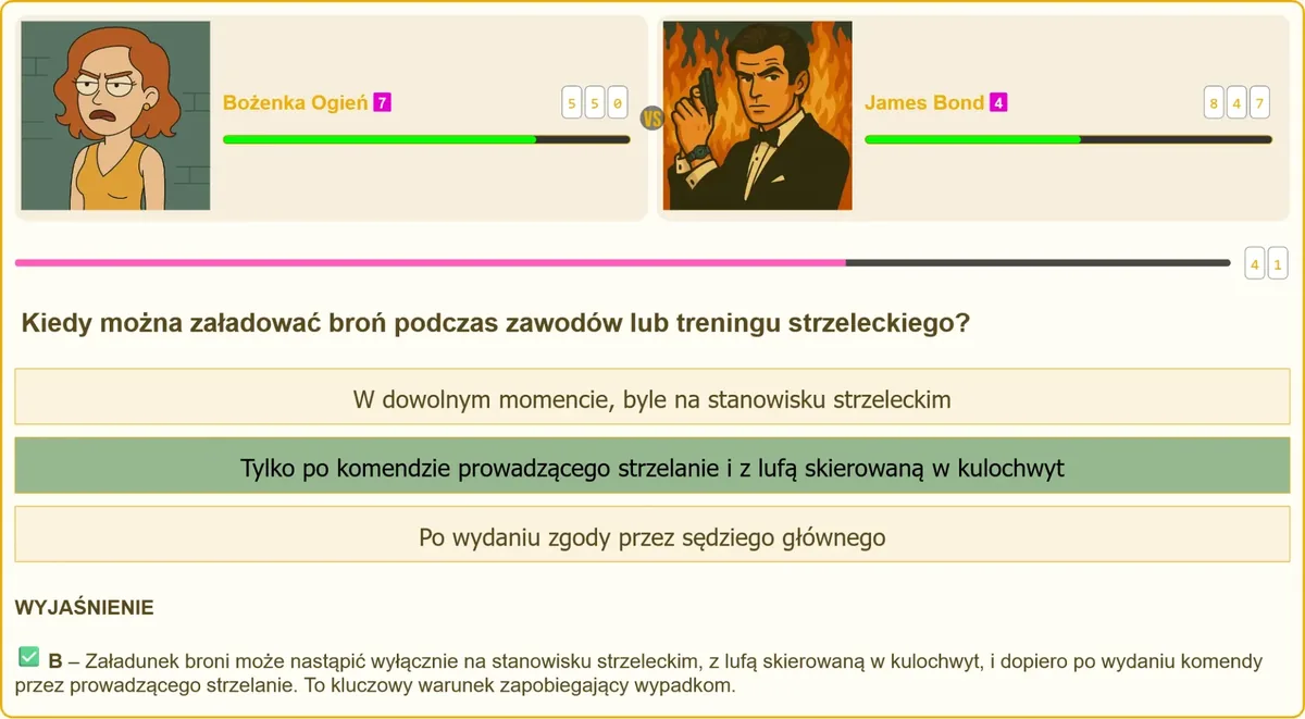 Zasady bezpiecznego załadunku broni podczas treningu strzeleckiego