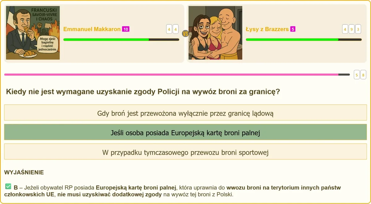 Europejska karta broni palnej a wywóz broni za granicę
