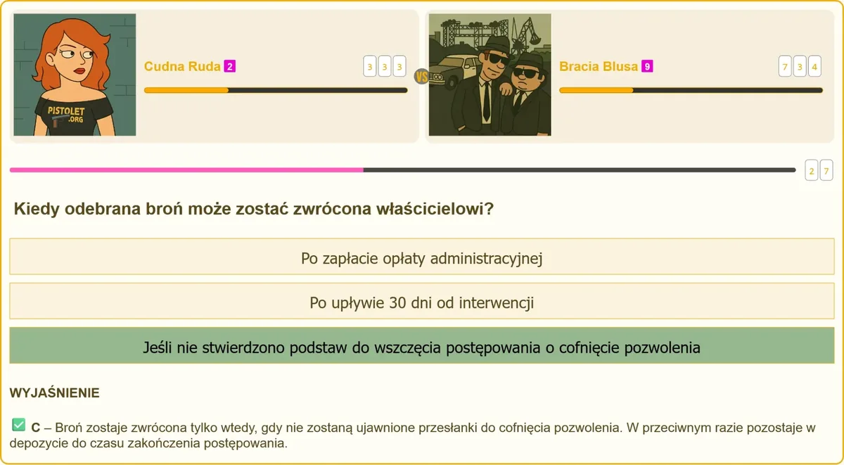 Broń w depozycie – kiedy zostanie zwrócona właścicielowi?