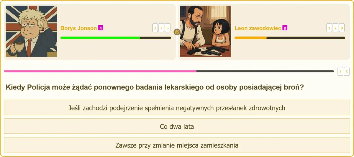 Ponowne badanie lekarskie posiadacza broni