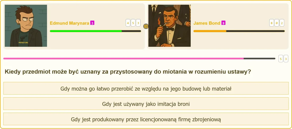 Przedmiot przystosowany do miotania w rozumieniu ustawy o broni i amunicji