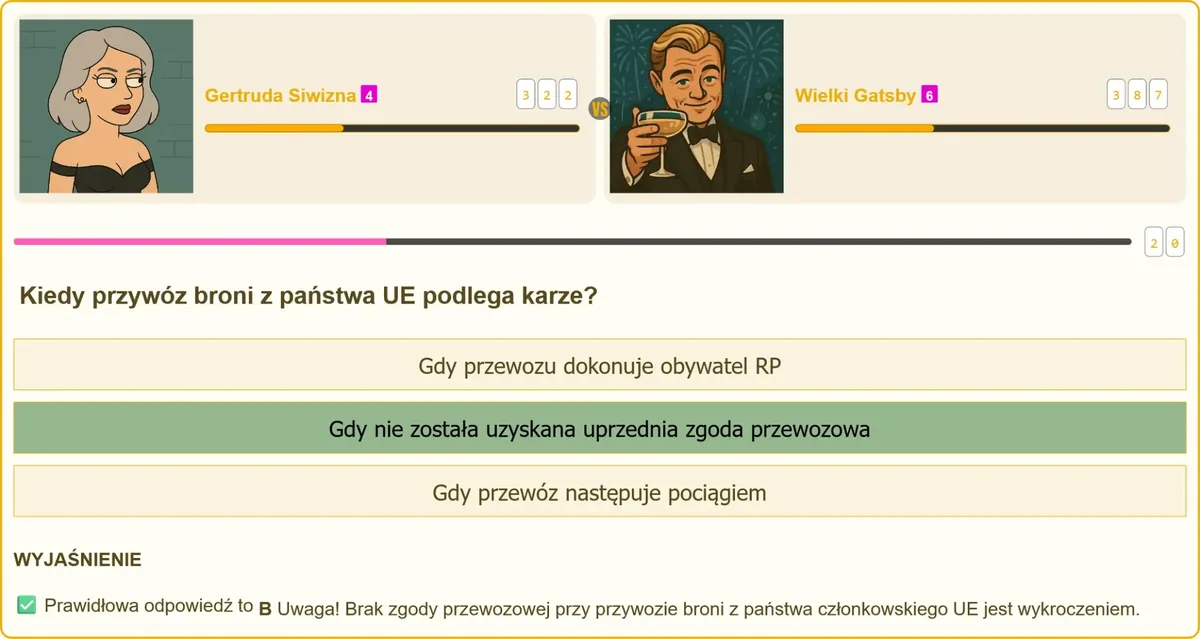 Zgoda przewozowa przy przywozie broni z państwa Unii Europejskiej
