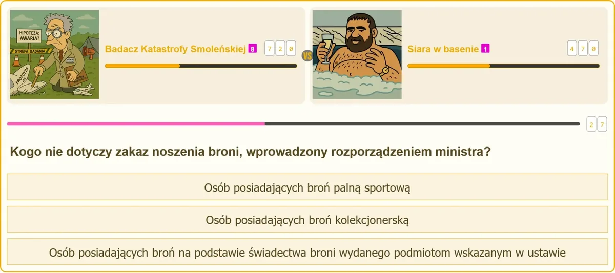 Zakaz noszenia broni i wyjątki wynikające z ustawy o broni i amunicji