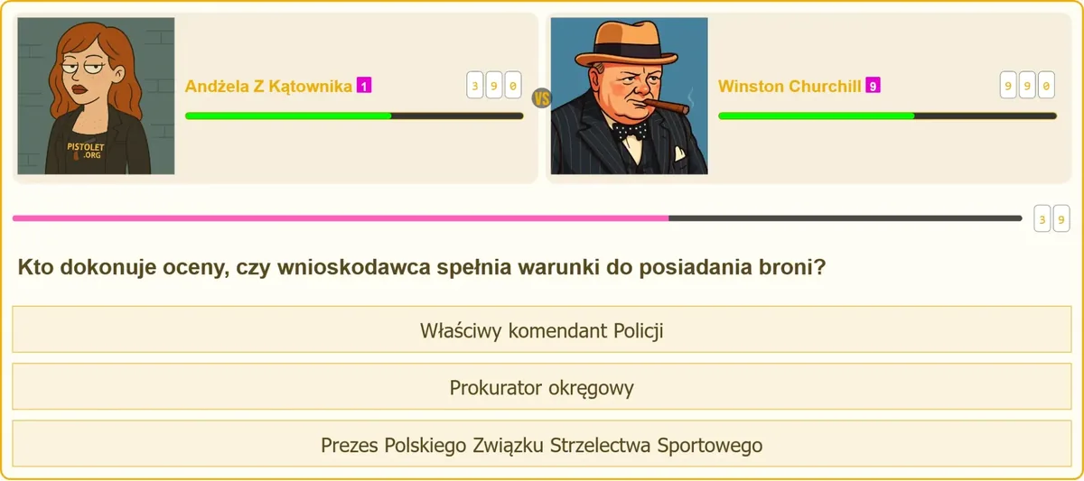 Komendant Policji oceniający wniosek o pozwolenie na broń