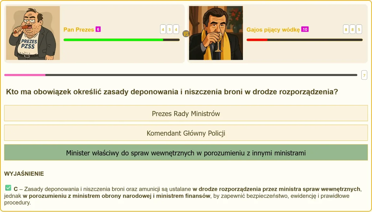 Minister spraw wewnętrznych a zasady niszczenia broni - infografika