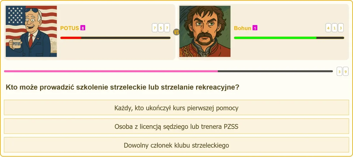 Trener i sędzia PZSS prowadzący szkolenie strzeleckie