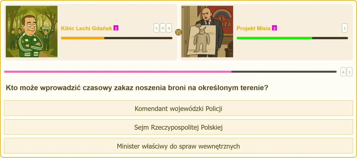 Minister spraw wewnętrznych wprowadza zakaz noszenia broni w drodze rozporządzenia