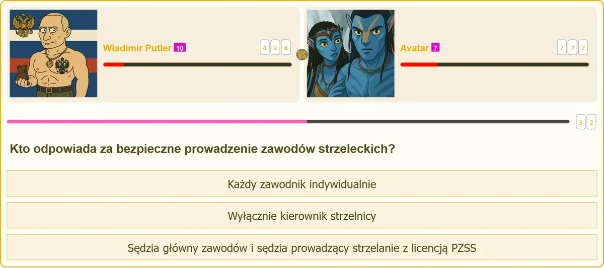 Sędzia zawodów strzeleckich nadzorujący bezpieczeństwo