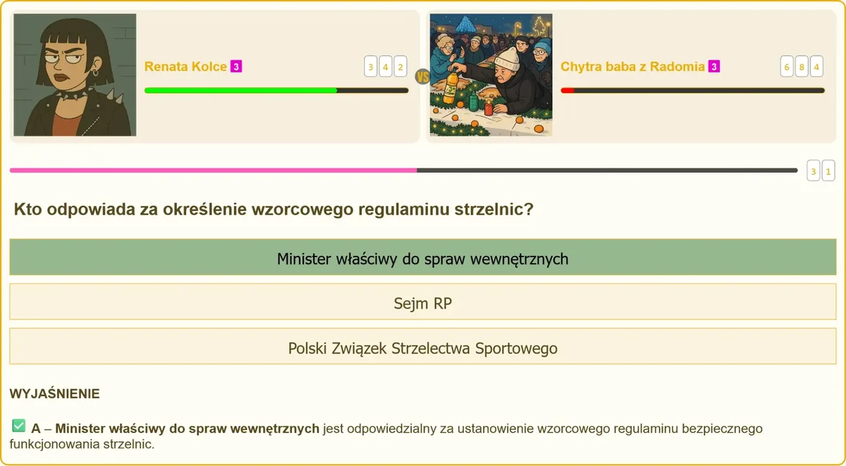 Minister właściwy do spraw wewnętrznych określa wzorcowy regulamin strzelnic