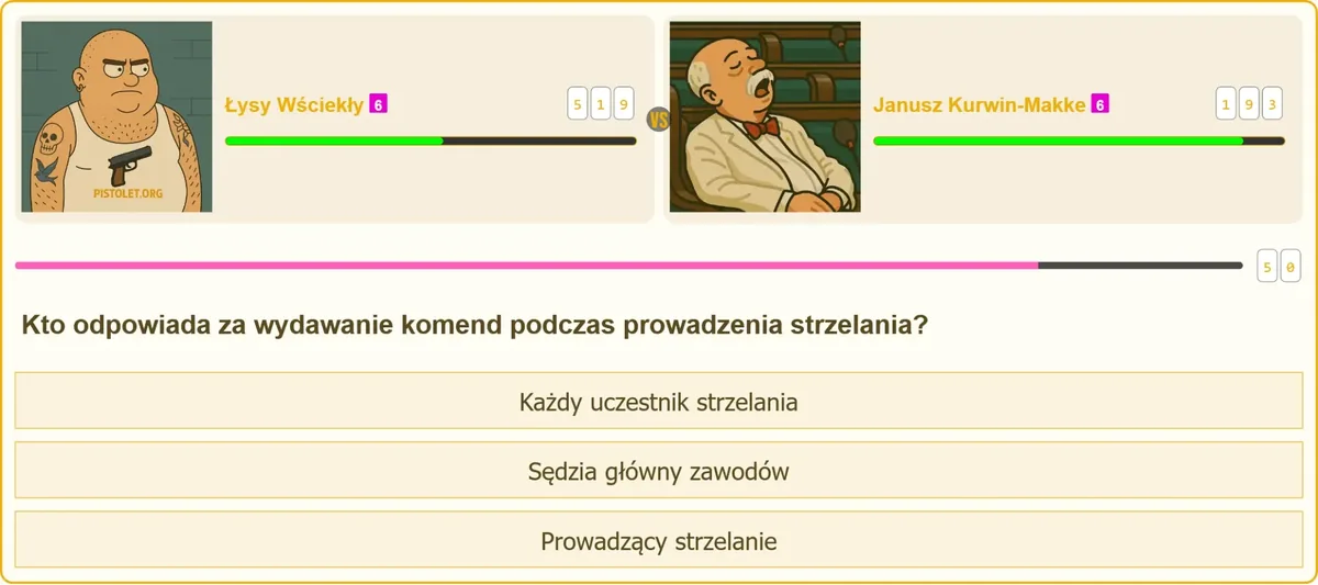 Prowadzący strzelanie kontroluje przebieg zajęć na strzelnicy