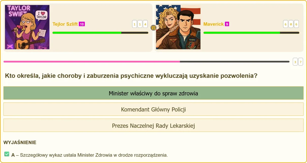 Wykaz chorób i zaburzeń psychicznych wykluczających pozwolenie na broń