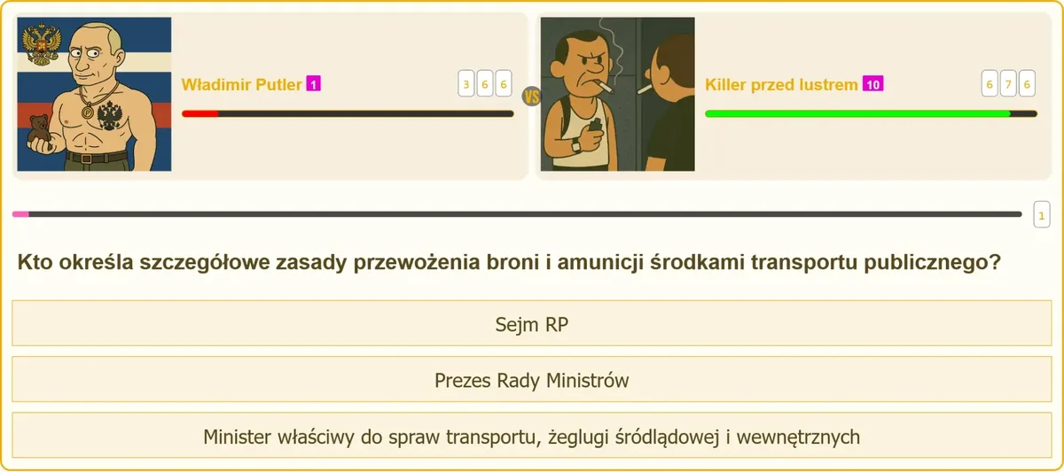 Przewóz broni środkami transportu publicznego - przepisy