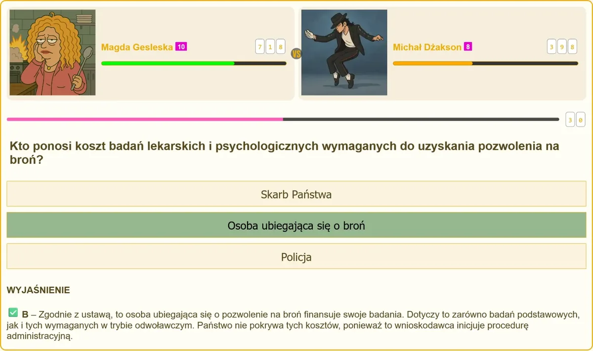 Badania lekarskie i psychologiczne na pozwolenie na broń - kto płaci