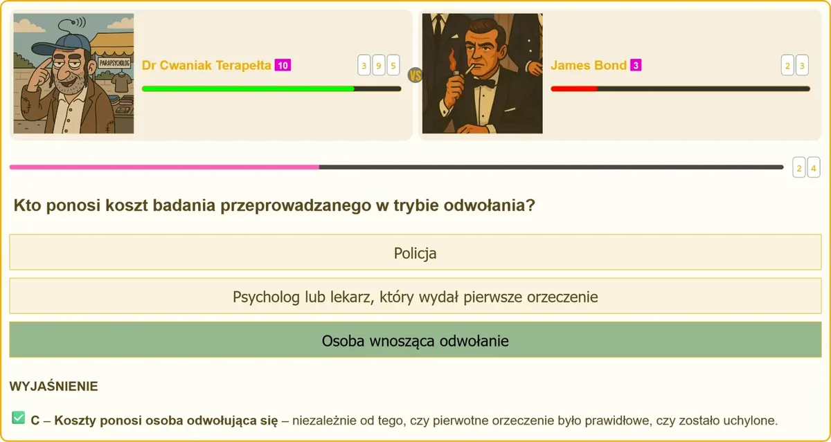 Badanie w trybie odwołania przy pozwoleniu na broń - kto ponosi koszty