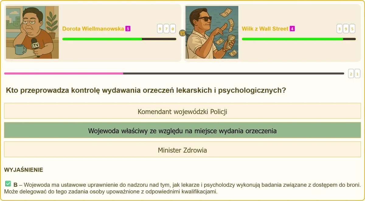 Egzamin na patent strzelecki - kto nadzoruje orzeczenia do broni