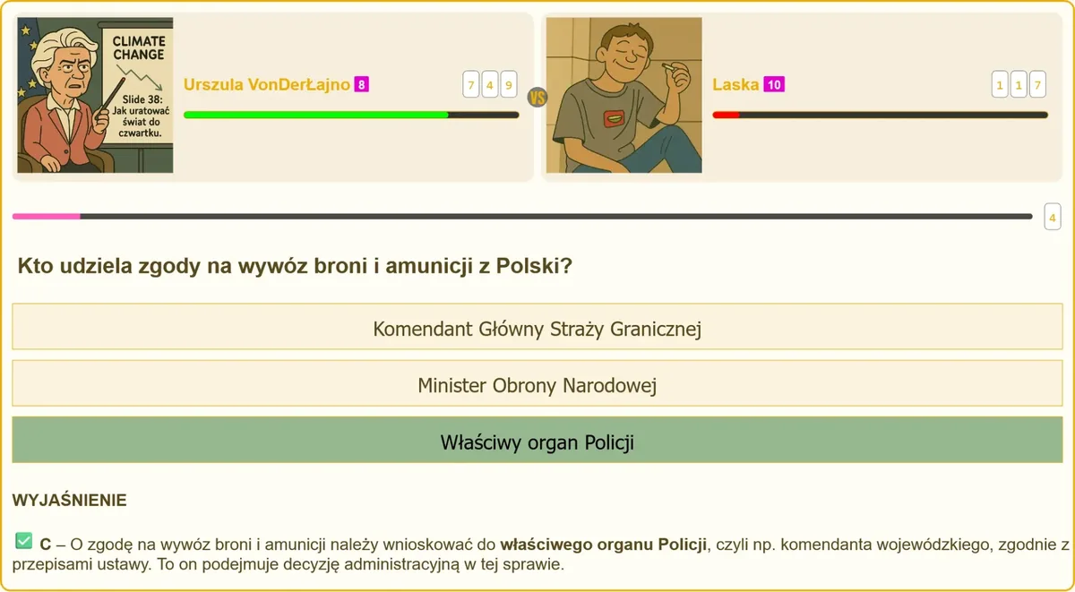 Procedura uzyskania zgody na wywóz broni z Polski