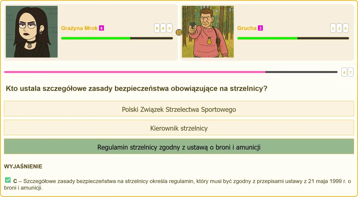 Regulamin bezpieczeństwa obowiązujący na strzelnicy