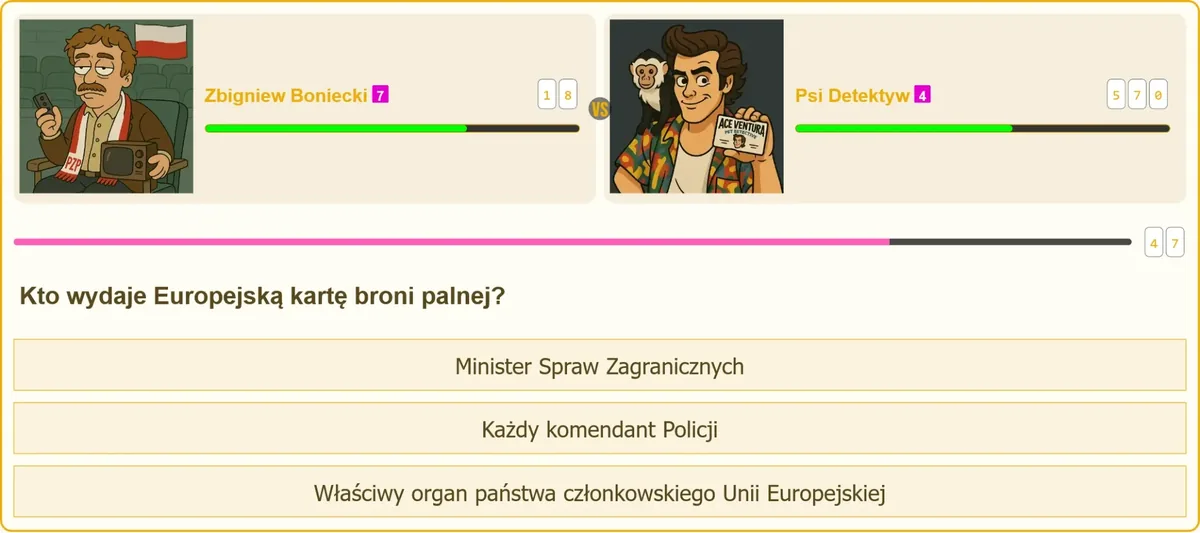 Europejska karta broni palnej wydawana przez komendanta wojewódzkiego Policji