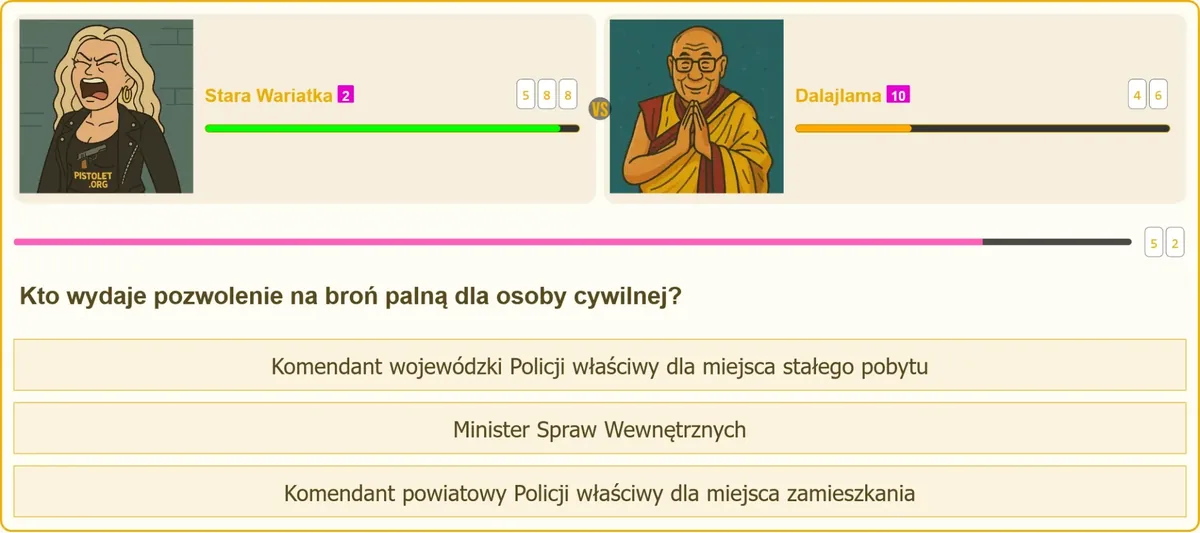 Wniosek o pozwolenie na broń palną rozpatrywany przez komendanta wojewódzkiego Policji