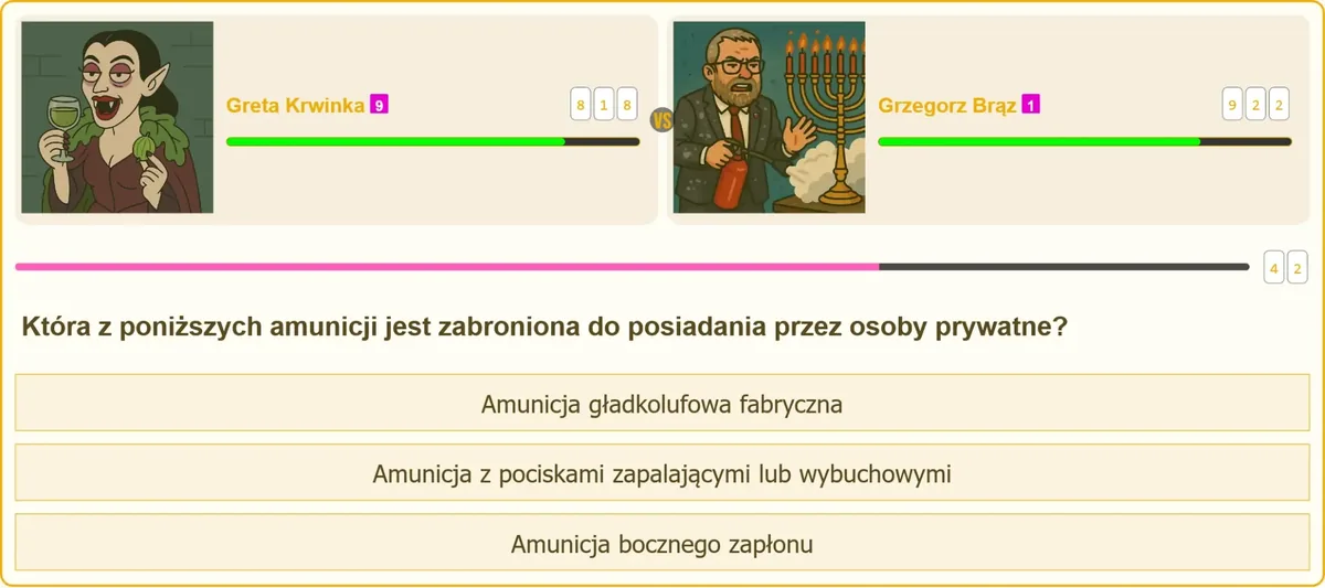 Amunicja zabroniona do posiadania przez osoby prywatne
