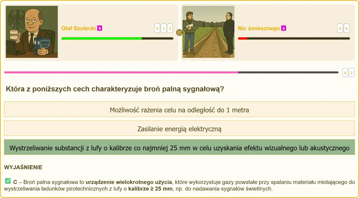 Egzamin na patent strzelecki – definicja broni palnej sygnałowej