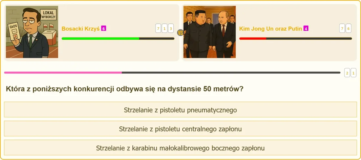 Karabin małokalibrowy używany w konkurencji strzeleckiej na dystansie 50 metrów