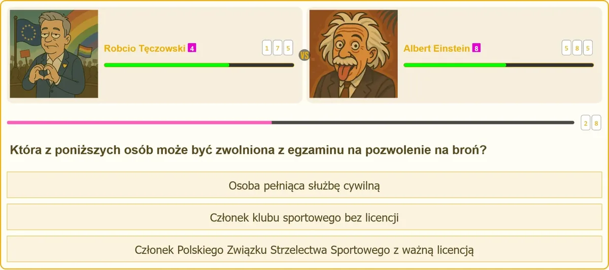 Zwolnienie z egzaminu na broń sportową dla członków PZSS