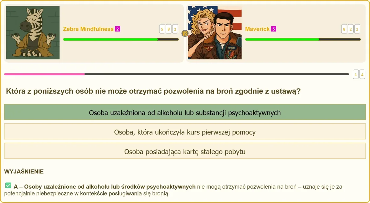 Przesłanki odmowy wydania pozwolenia na broń wynikające z ustawy