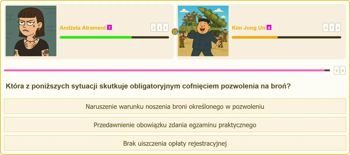 Przepisy o obligatoryjnym cofnięciu pozwolenia na broń