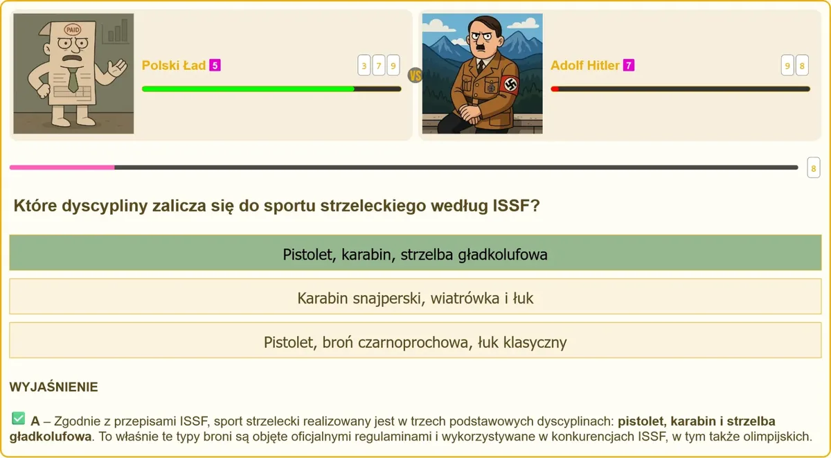 Dyscypliny strzeleckie ISSF: pistolet, karabin i strzelba gładkolufowa