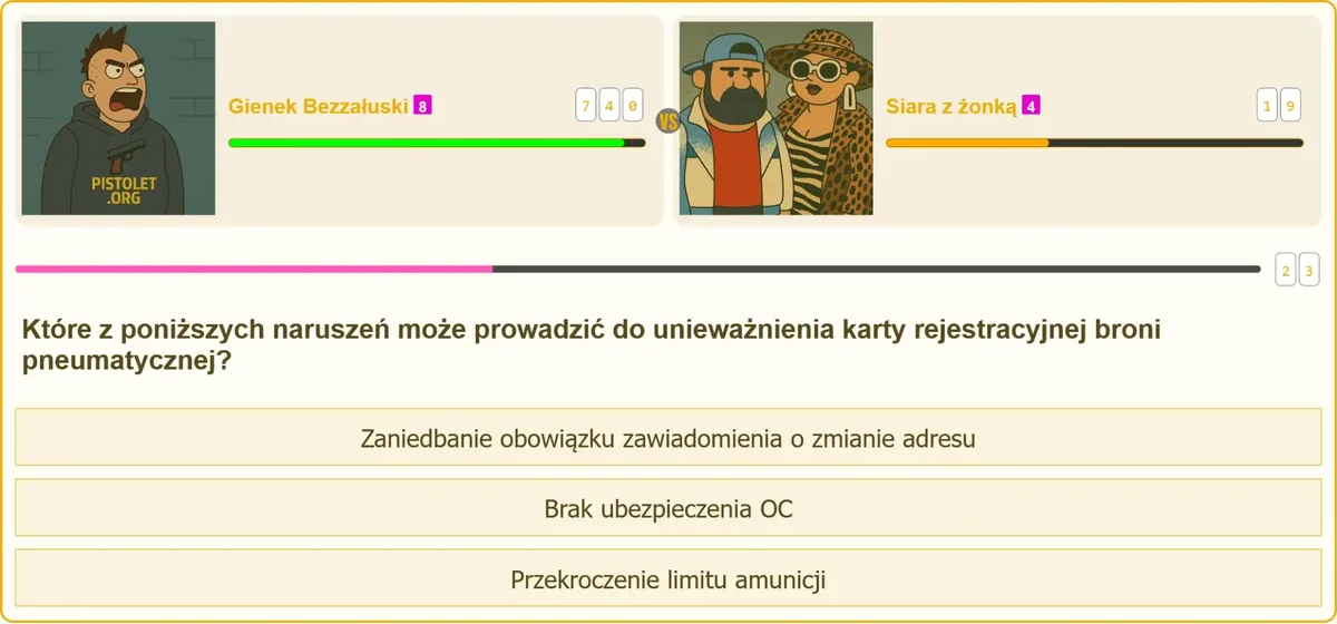 Obowiązek zgłoszenia zmiany adresu posiadacza broni pneumatycznej