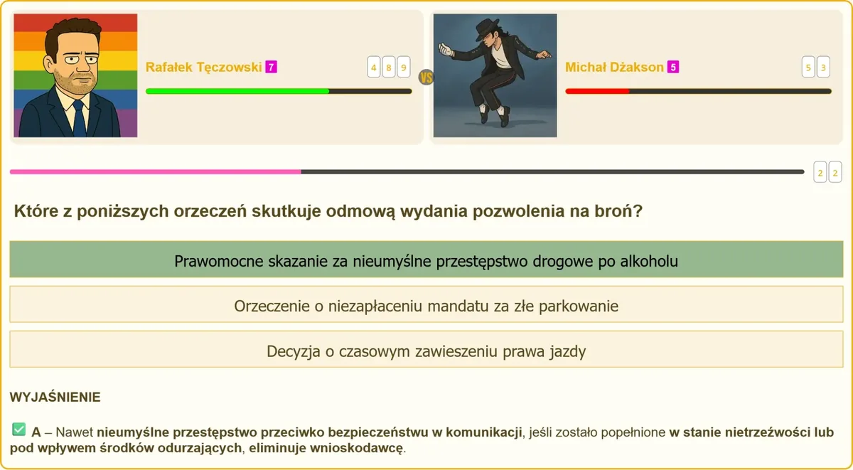 Przesłanki odmowy wydania pozwolenia na broń