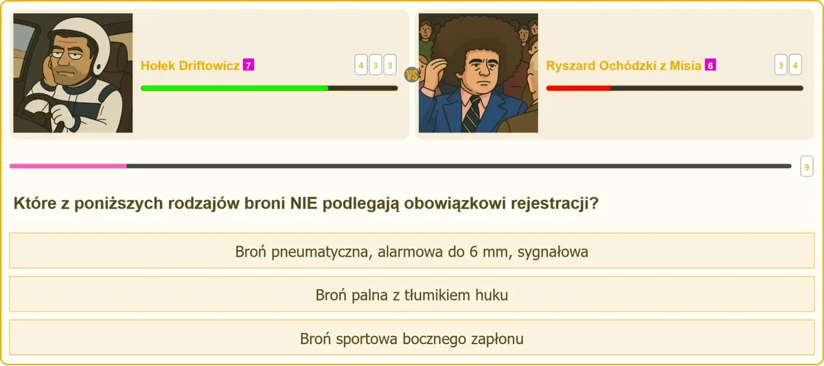 Broń pneumatyczna zwolniona z obowiązku rejestracji