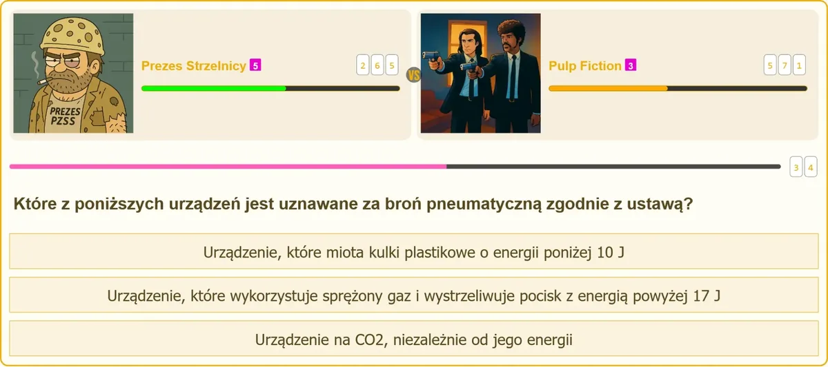Broń pneumatyczna – próg 17 J energii kinetycznej pocisku