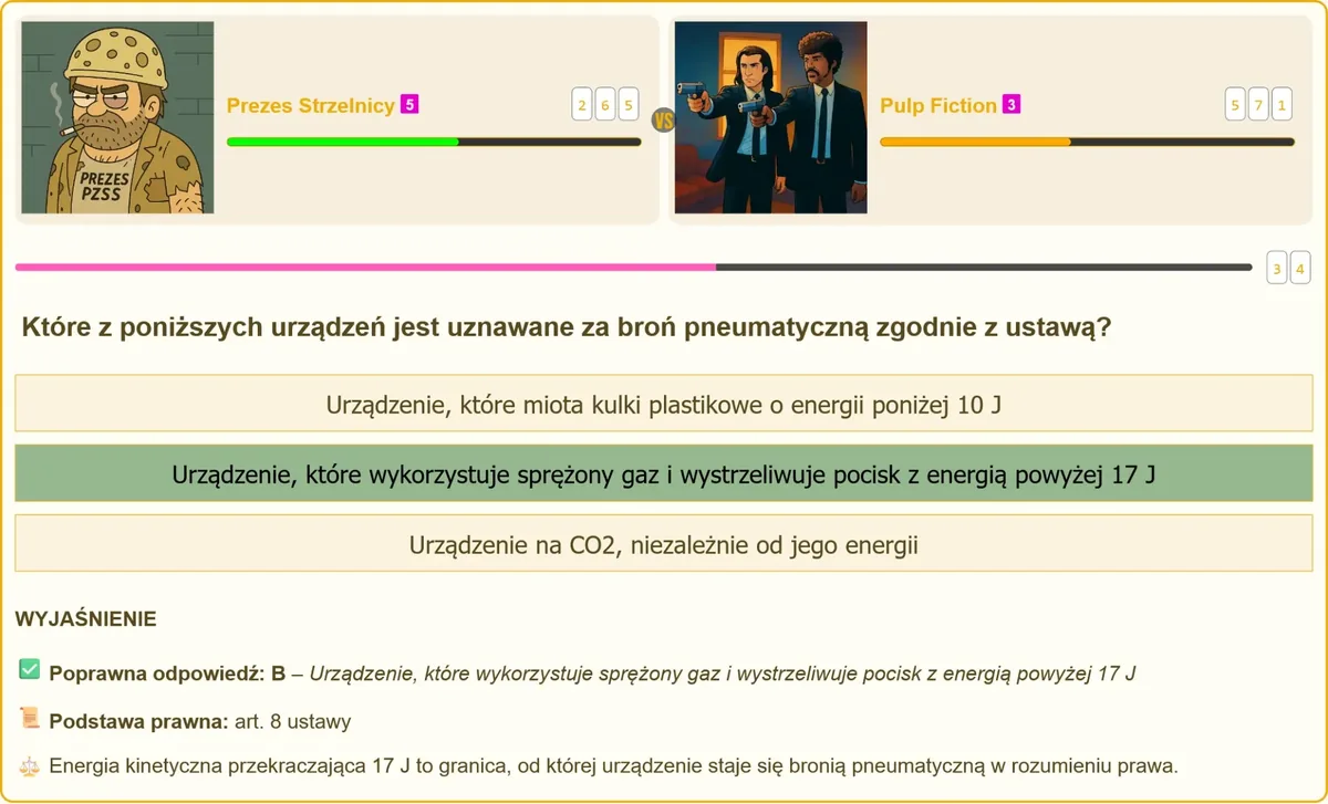 Broń pneumatyczna a urządzenia poniżej progu 17 J