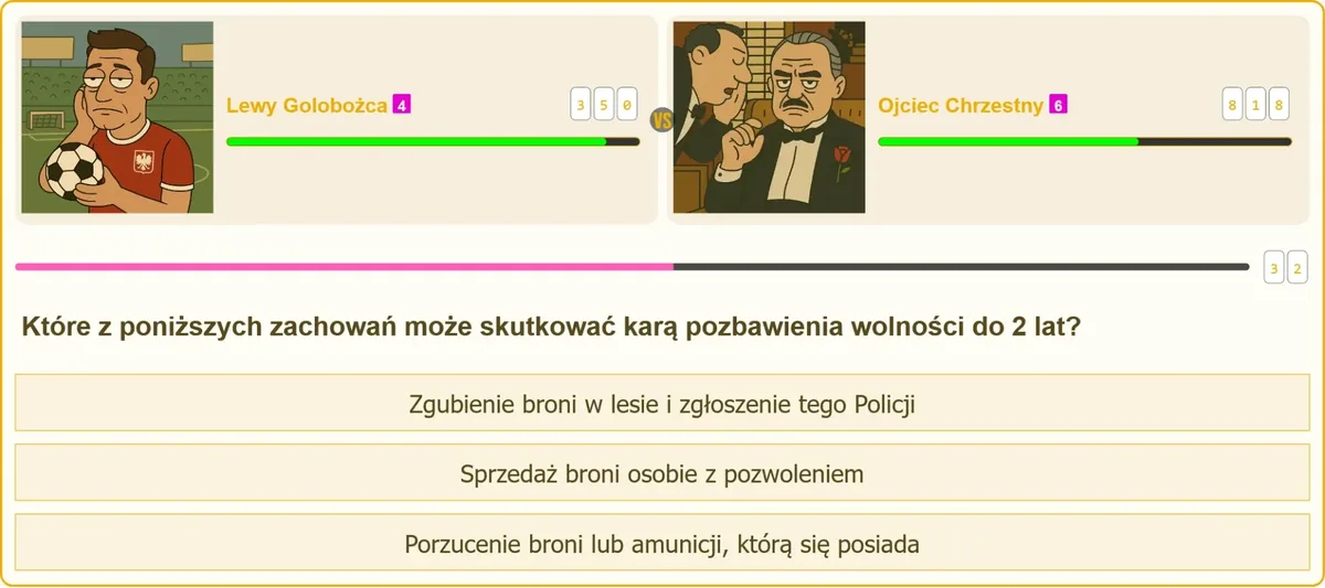Kara pozbawienia wolności za porzucenie broni palnej