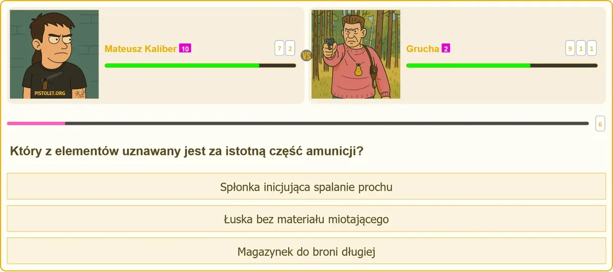 Budowa naboju i istotna część amunicji