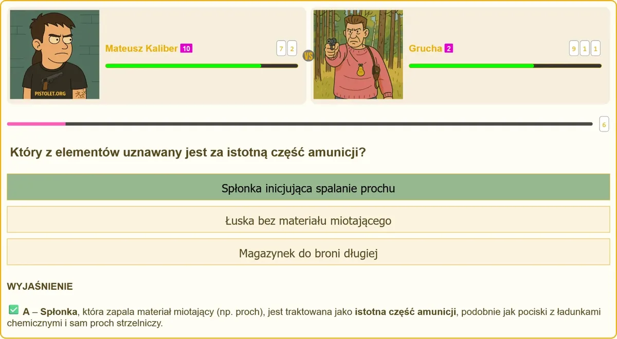 Budowa naboju - spłonka jako istotna część amunicji