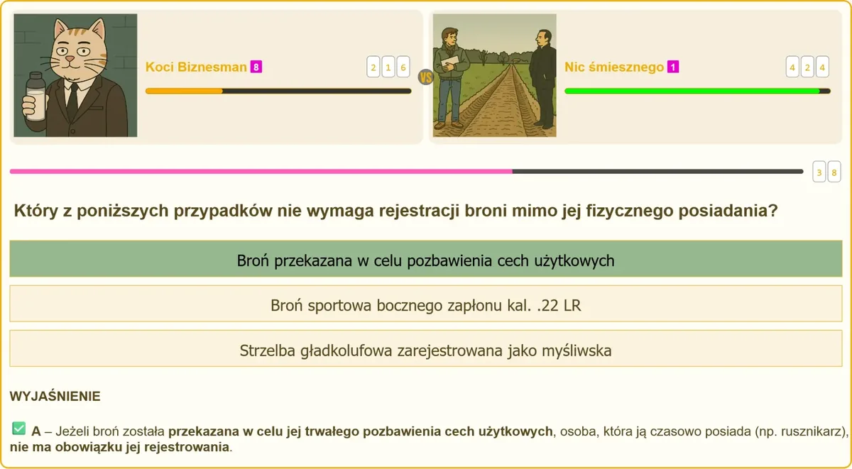Broń palna przekazana do pozbawienia cech użytkowych