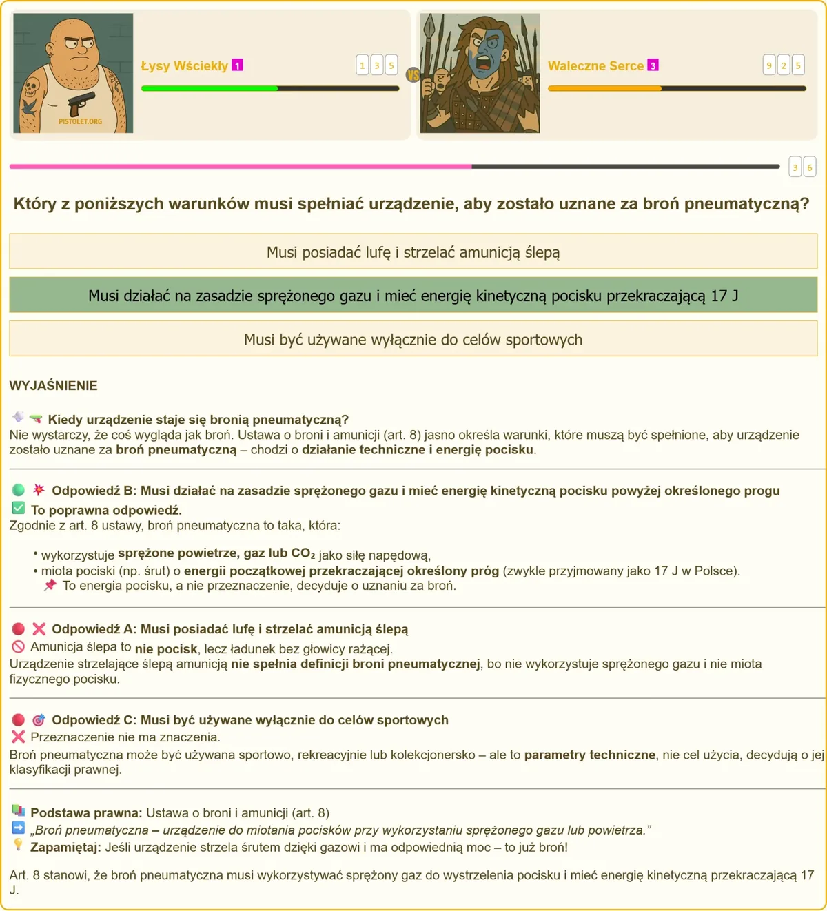 Definicja prawna broni pneumatycznej według ustawy o broni i amunicji