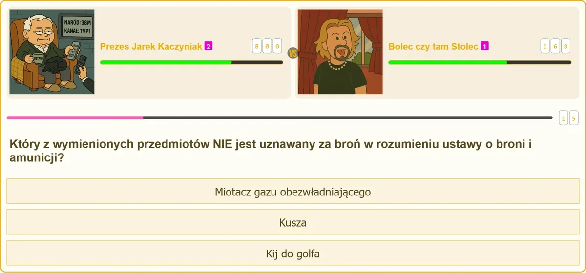 Przedmioty uznawane i nieuznawane za broń w rozumieniu ustawy