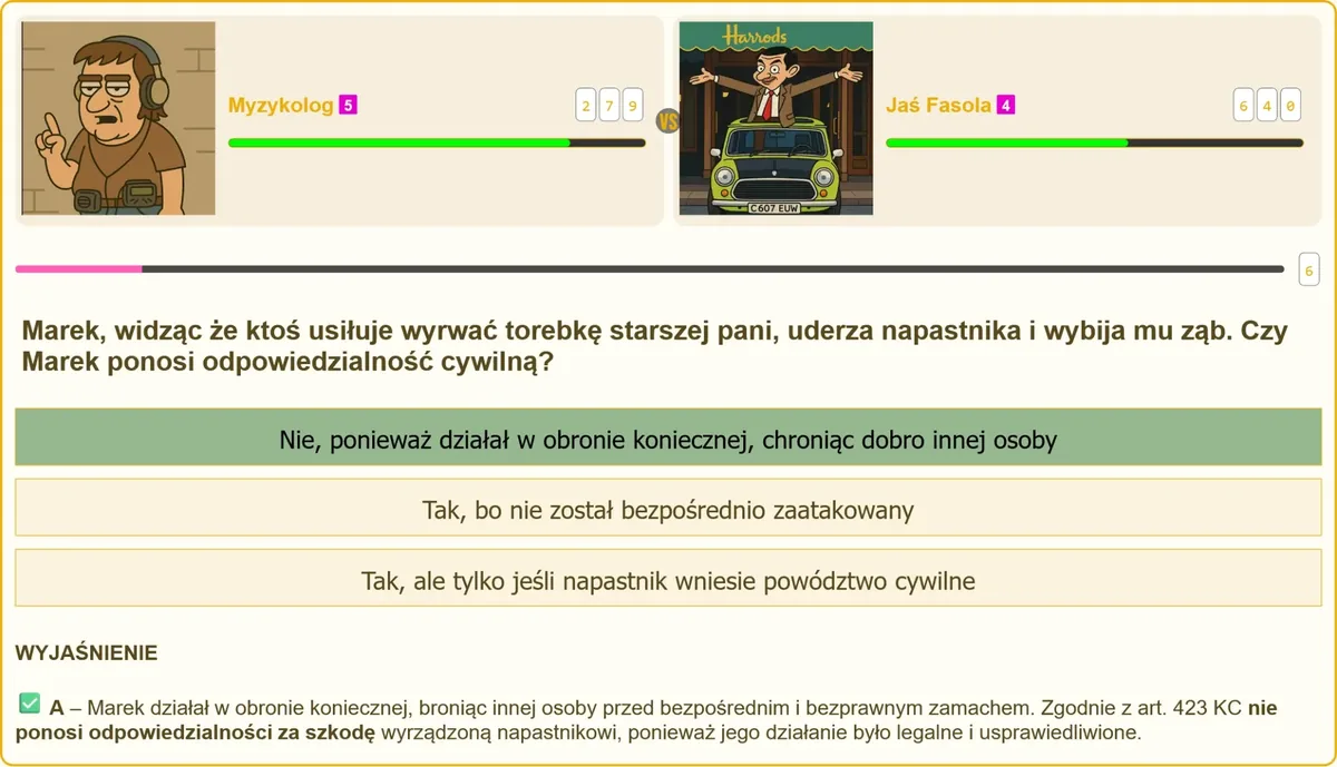Obrona konieczna w sytuacji zagrożenia napadem