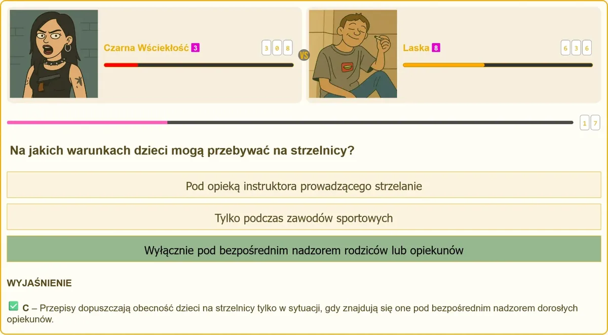 Zasady bezpieczeństwa dotyczące osób małoletnich na strzelnicy