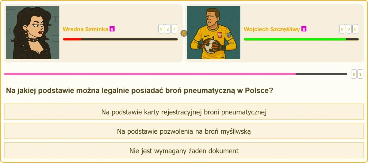 Broń pneumatyczna o energii powyżej 17 J wymagająca rejestracji