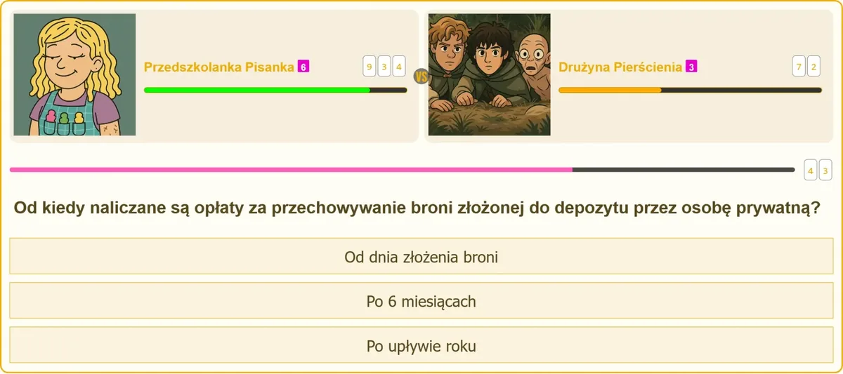 Opłaty za przechowywanie broni w depozycie policyjnym