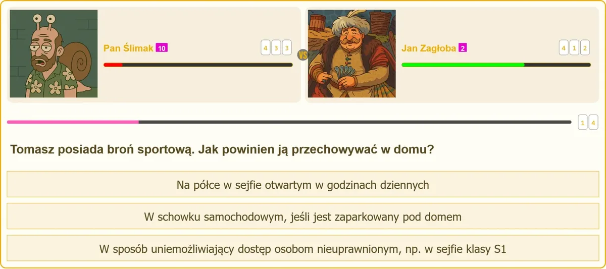 Przechowywanie broni sportowej w sejfie klasy S1