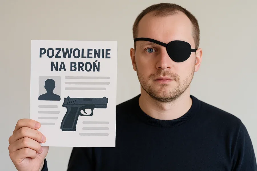 Wymóg widzenia obuocznego przy pozwoleniu na broń