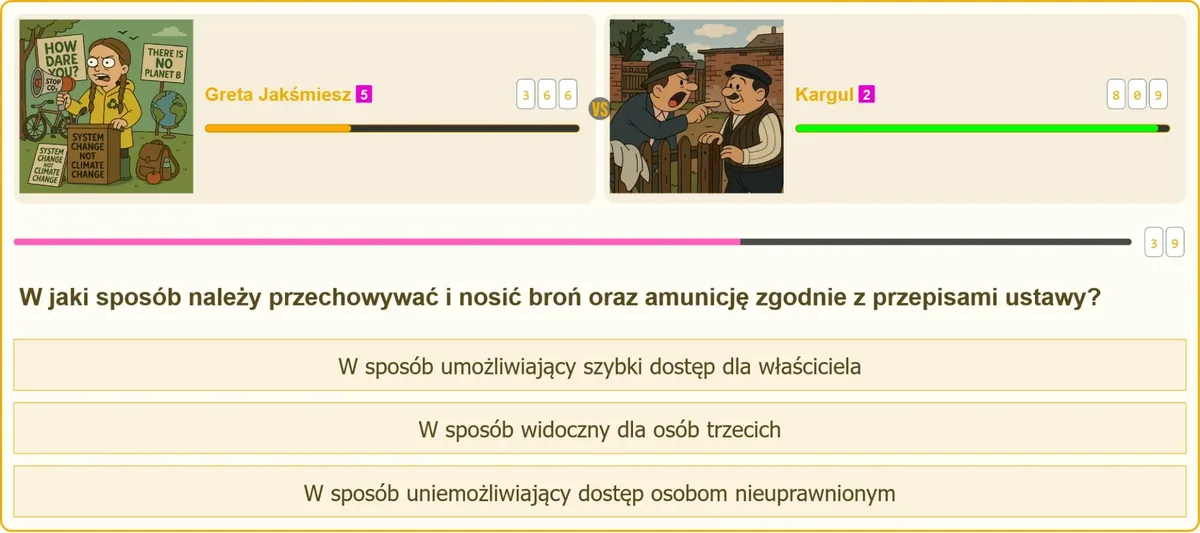 Zasady przechowywania i noszenia broni oraz amunicji