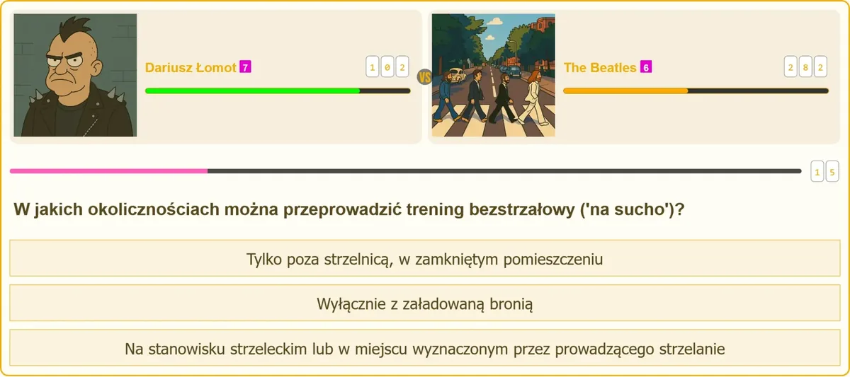 Trening bezstrzałowy w ramach przygotowań do egzaminu