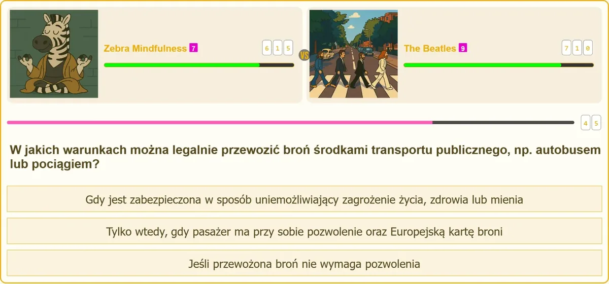 Zasady przewozu broni środkami transportu publicznego